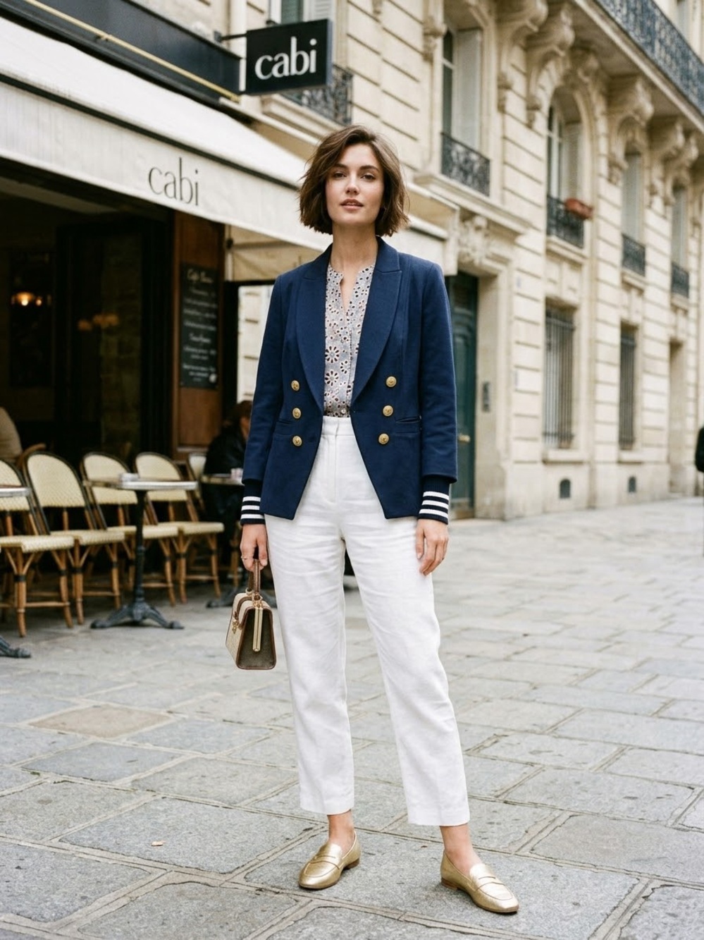 CAbi Navy Nautical Blazer